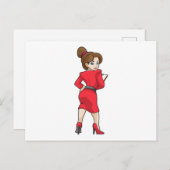 Minister für Kleidung mit hohen Absätzen Postkarte (Vorne/Hinten)
