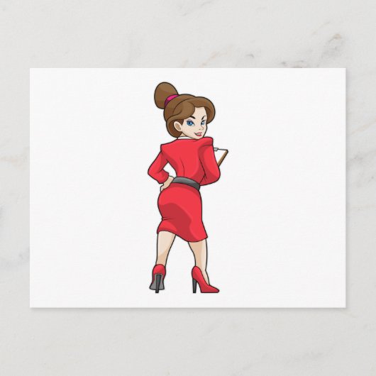 Minister für Kleidung mit hohen Absätzen Postkarte (Vorderseite)