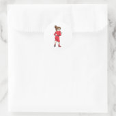 Minister für Kleidung mit hohen Absätzen Runder Aufkleber (Tasche)