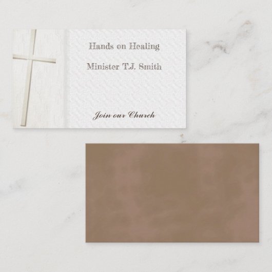 Minister für leichte Visitenkarten Visitenkarte (Vorne/Hinten)