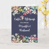 Minister für Ostern - Segnungen Risen Christus Karte (Gelbe Blume)