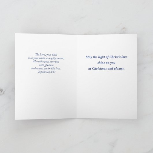 Minister für Weihnachten Karte (Innenseite)