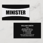 Minister für Wirtschaft Visitenkarte (Vorne/Hinten)