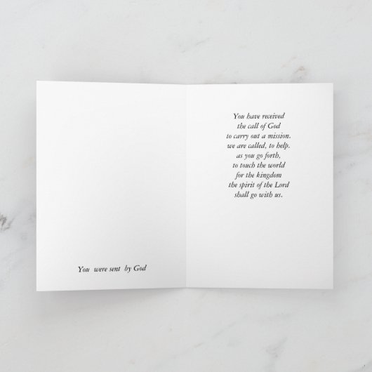 Minister Karte (Innenseite)