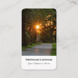 Minister mortician spirituellen Heiler Sonnenunter Visitenkarte