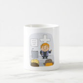 Minister predigt der Gemeinde Kaffeetasse (Mittel)