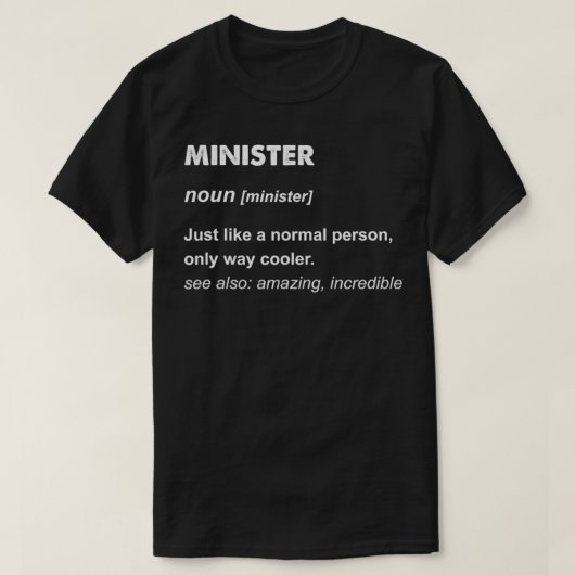 Minister T-Shirt (Design vorne)