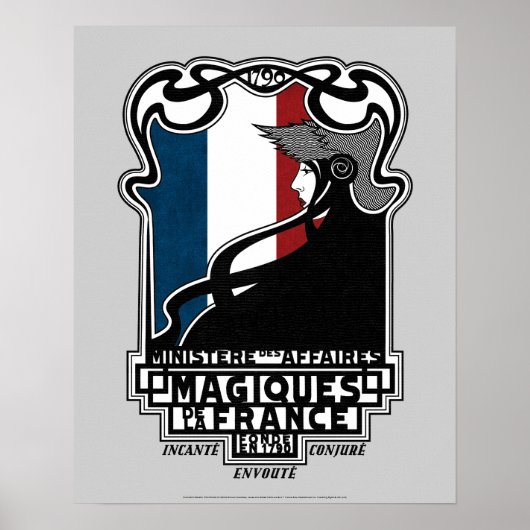 Ministère des Affaires Magiques de la France Logo Poster (Vorne)