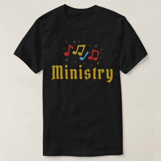Ministerialmusik ist Leben T-Shirt (Design vorne)