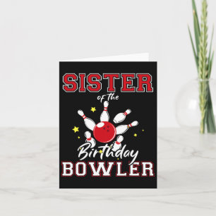 Ministerin des Bowlings Bowler Bday Party C Karte