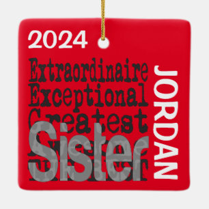 Ministerin Extraordinaire CUSTOM Keramikornament