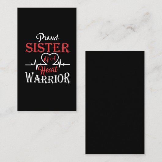 Ministerin für Herzkriege Operation Visitenkarte (Vorne/Hinten)