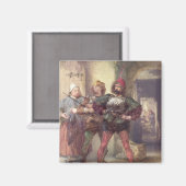 Ministerin schnell, Nym und Bardolph Magnet (Vorderseite/Rückseite)