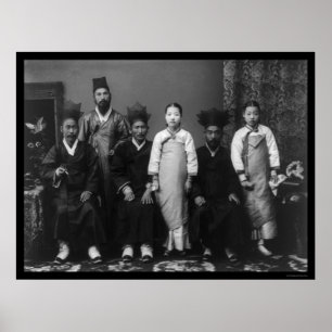 Ministerin und Ältere Korea 1910 Poster