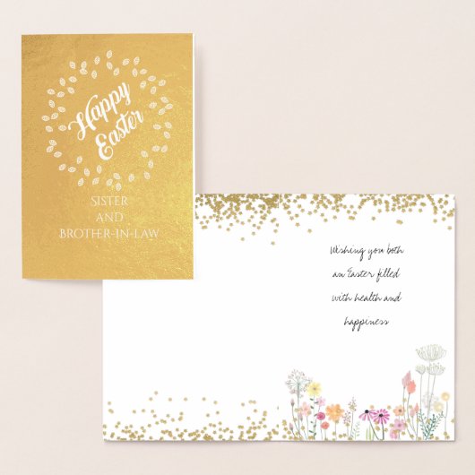 Ministerin und Schwiegerbruder Easter REAL FOIL Folienkarte (Anzeige)