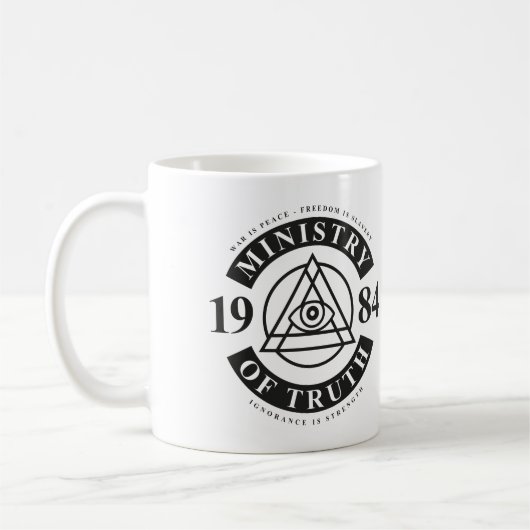Ministerium der Wahrheit Kaffeetasse (Links)
