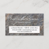 Ministerium für Granite Rock Visitenkarte (Vorderseite)