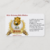 Ministerium-Karte, 3,5" x 2,0", 100 Satz Visitenkarte (Rückseite)