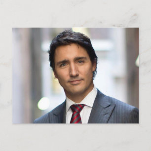 Ministerpräsident Justin Trudeau 2017 Postkarte
