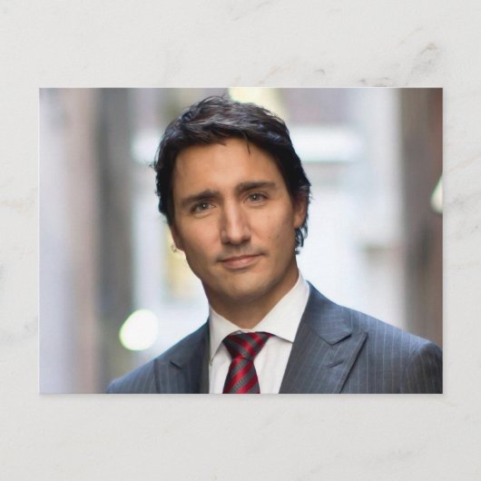 Ministerpräsident Justin Trudeau 2017 Postkarte (Vorderseite)