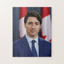 Ministerpräsident Justin Trudeau Portrait Puzzle