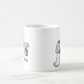 Ministerpräsident Reverend veranstaltet Hochzeitsf Kaffeetasse (Mittel)
