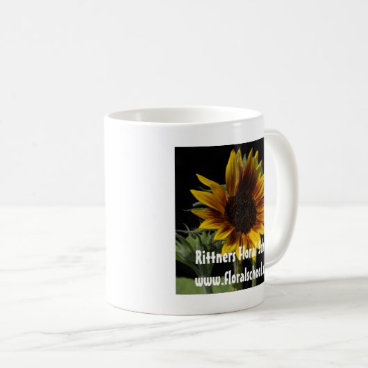 Minisunflowerlargereversed2 Kaffeetasse (VorderseiteRechts)