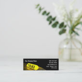 Minitaxi-Visitenkarten Mini Visitenkarte (Stehend Vorderseite)