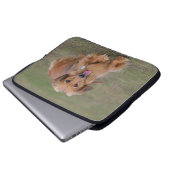 Miniture Dackel-Betrieb Laptopschutzhülle (Vorne Knopf)