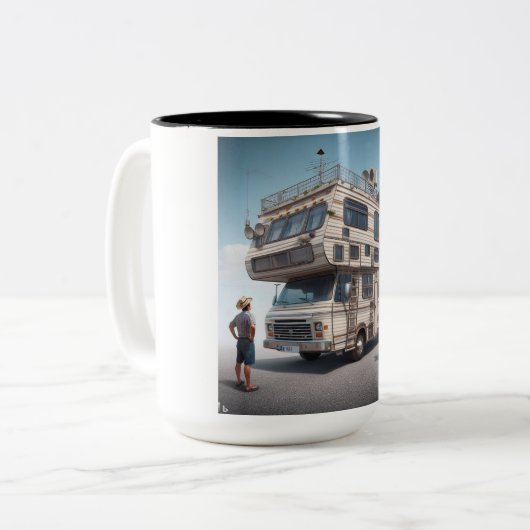 Minivan Camper Comedy Tasse - Sip and Smile! (Vorderseite Links)