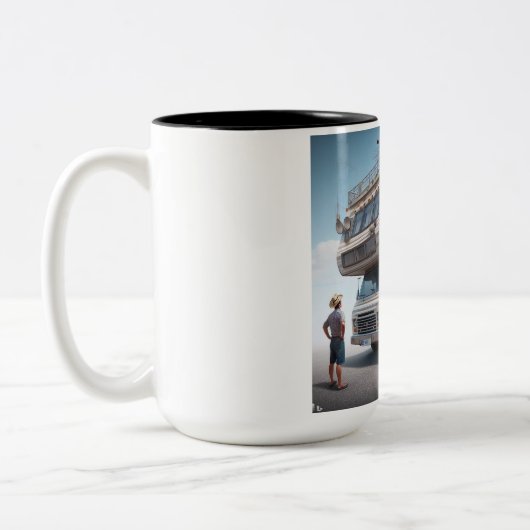 Minivan Camper Comedy Tasse - Sip and Smile! (Links)