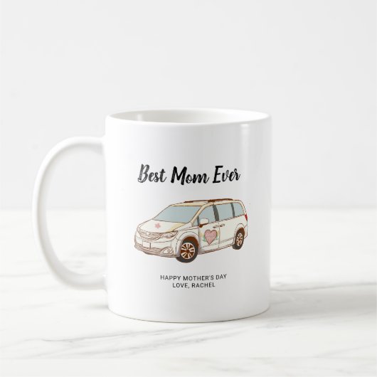 Minivan Mama Muttertag Niedlich Beste Mama Kaffeetasse (Links)