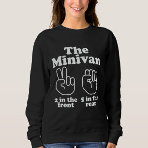 Minivan zwei vorne fünf hinten sweatshirt