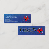 MiniVisitenkarte des Plan-B Mini Visitenkarte (Vorne/Hinten)