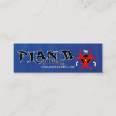 MiniVisitenkarte des Plan-B Mini Visitenkarte (Rückseite)