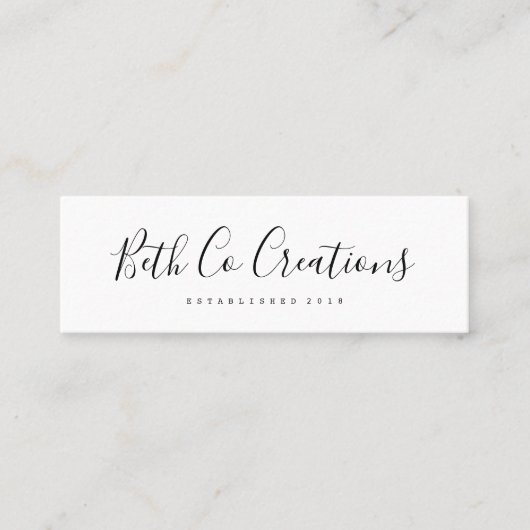 MiniVisitenkarte Mini Visitenkarte (Vorderseite)