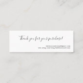 MiniVisitenkarte Mini Visitenkarte (Rückseite)