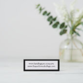 MiniVisitenkarte-Umbauten Mini Visitenkarte (Stehend Vorderseite)