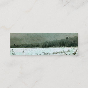 MiniVisitenkarte - Winter-Landschaft - Mini Visitenkarte