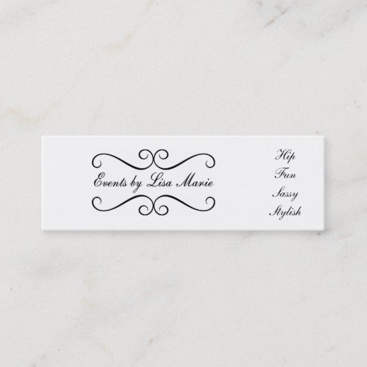 MiniVisitenkarten Mini Visitenkarte (Vorderseite)