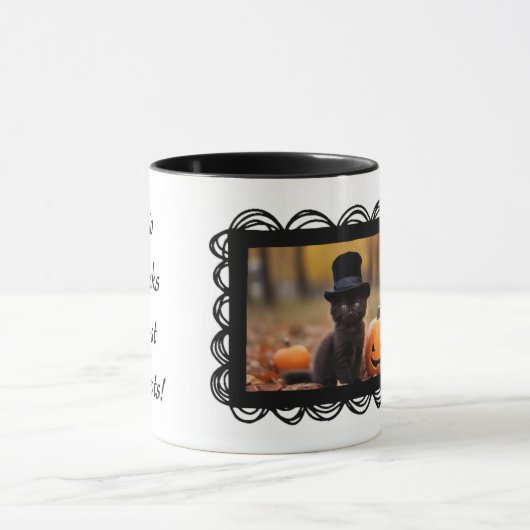 Mink die Black Kitty Coffee Tasse (Zentrum)