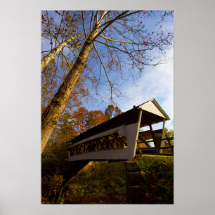 Mink Hollow Covered Bridge, Fairfield Landkreis, O Poster