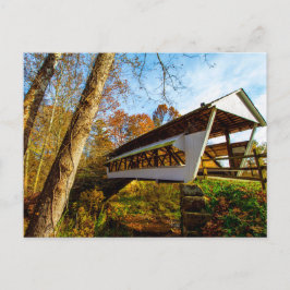 Mink Hollow Covered Bridge, Lancaster, Ohio Postkarte