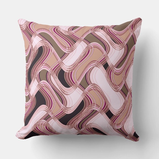 Mink & Moscato Throw Kissen (Vorderseite)