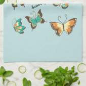 Minke sein deine eigenen schönen Schmetterlinge Geschirrtuch (Gefaltet)