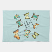 Minke sein deine eigenen schönen Schmetterlinge Geschirrtuch (Horizontal)