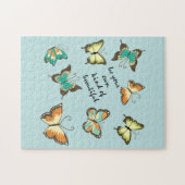 Minke sein deine eigenen schönen Schmetterlinge Puzzle (Horizontal)