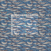 Minke-Wale Maulbeerdenim Stoff (Kachel)