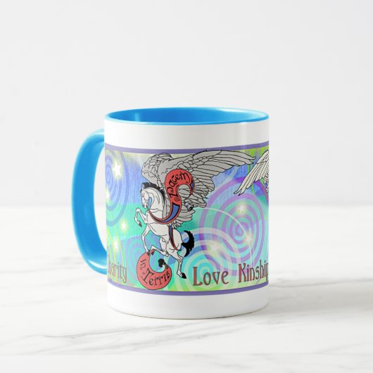 MinkMode Pegasus Weihnachtszeit Tasse (Vorderseite Links)