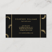 Minkter Text Lashes Muster Weiß/Schwarz Loyalität Treuekarte (Rückseite)